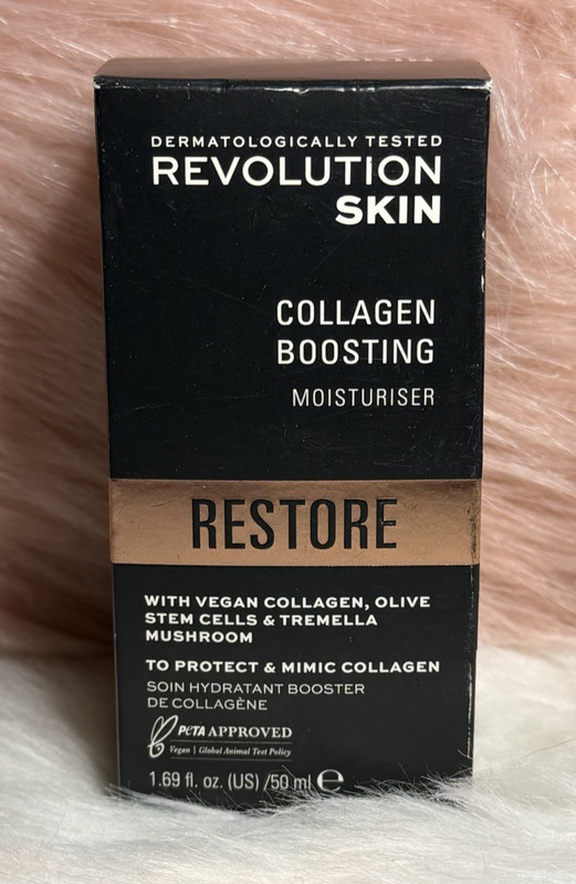 Revolution Collagen Booster Moisturiser 50ml Hydrating Plumping Face Cream