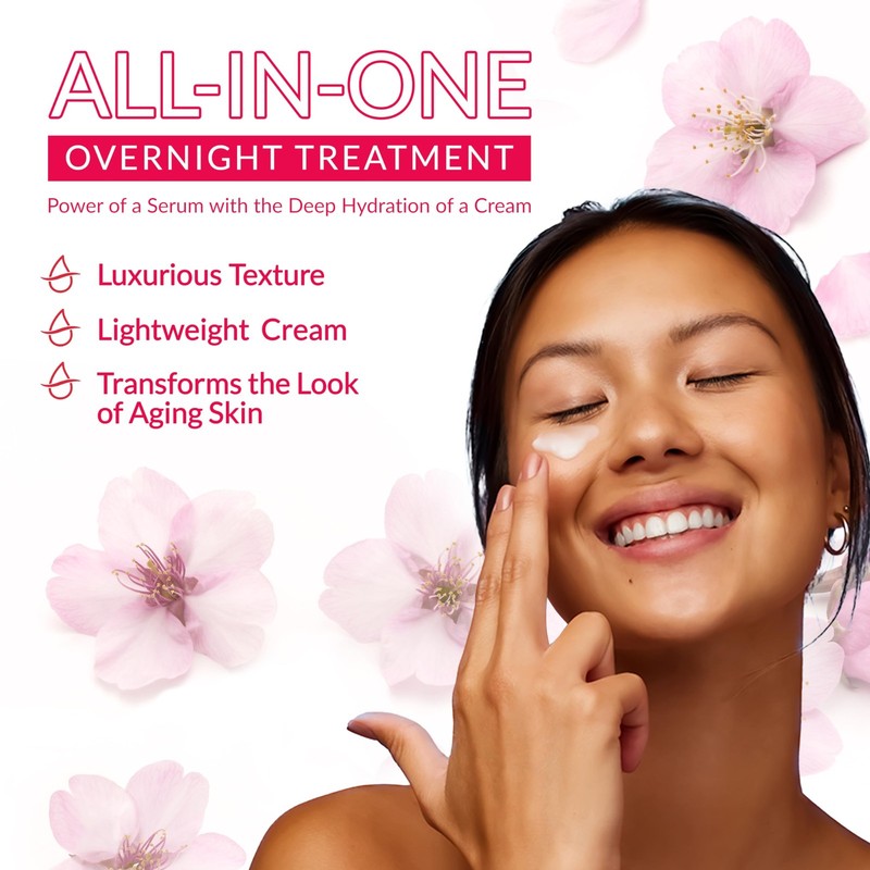 Hada Labo Tokyo Anti-Aging Overnight Treatment, Hyaluronic Acid Night Cream for gallery
