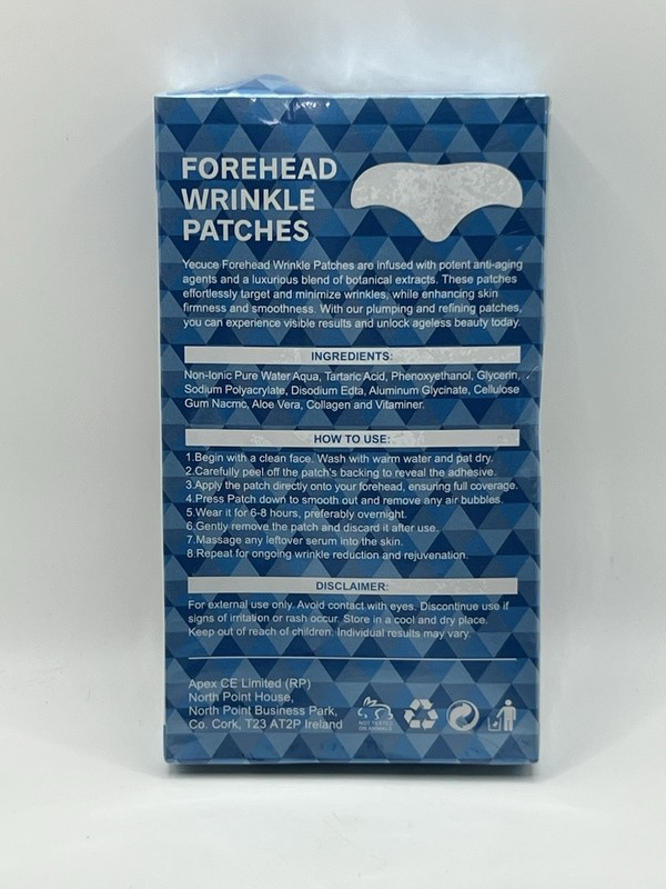 Forehead Wrinkle Patches Youth Skin Restoration 12 Count with aloe collagen B77 gallery