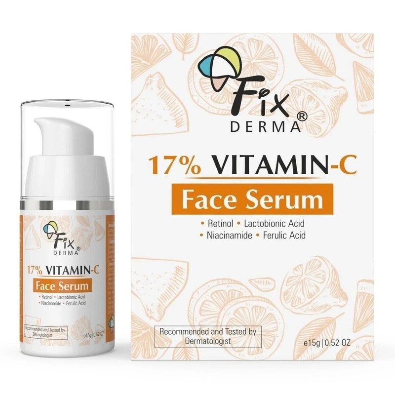 Fixderma 17% Vitamin C Face Serum Niacinamide Serum – 15g