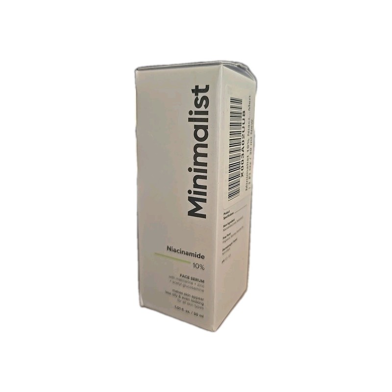 Minimalist Niacinamide 10% Face Serum, 1oz, Exp. 07/2026