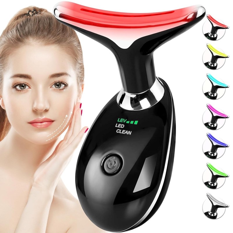 7 in One Red Light Therapy Anti Aging Face Massager Electric Wrinkle Device