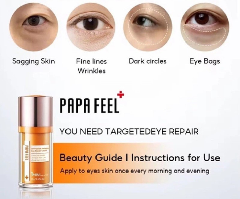 TRIO Set Papa Feel Retinol Anti-Aging Cream and Serum and 5D PEPTIDE Eye Cream gallery
