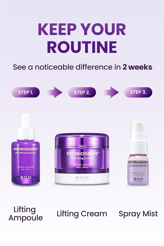 BIOHEAL BOH Probioderm™ 3D Lifting Skincare Set -Anti-Aging Moisturizer & Serum gallery