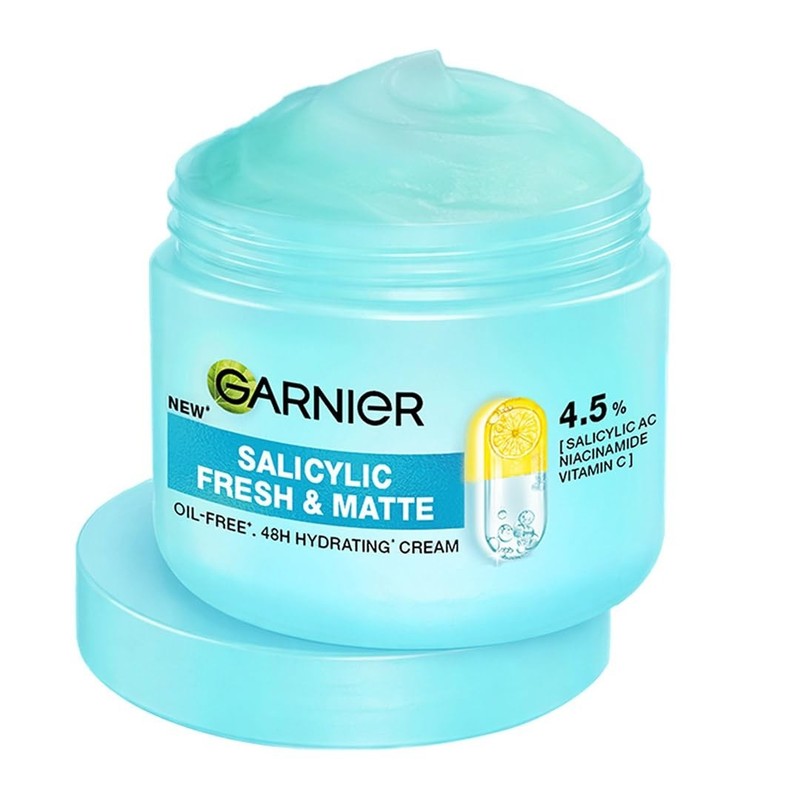 Garnier Salicylic Acid Face Moisturizer 45g Oil Control Niacinamide Vitamin C
