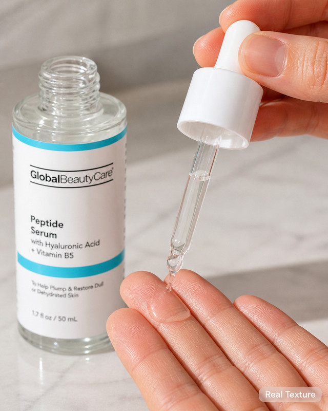 Global Beauty Care Peptide Serum 1.7oz with Hyaluronic Acid + Vitamin B5 gallery