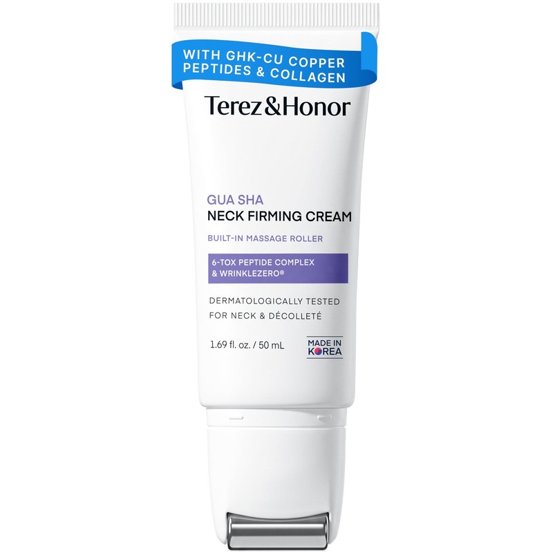 TEREZ & HONOR Gua Sha Neck Firming Cream: Korean Skin Care, Retinol, Collagen…