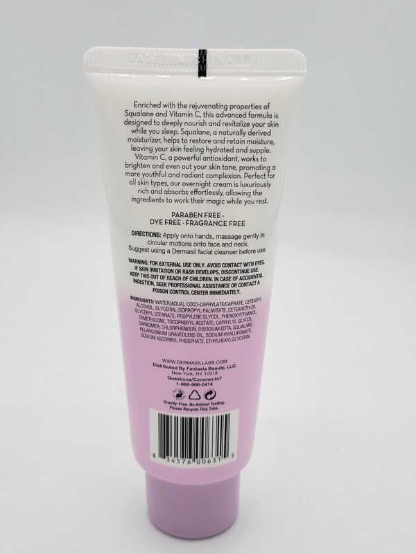 Dermasil Labs Night Cream Squalane Vitamin C E 2oz Hydrating Facial Moisturizer gallery