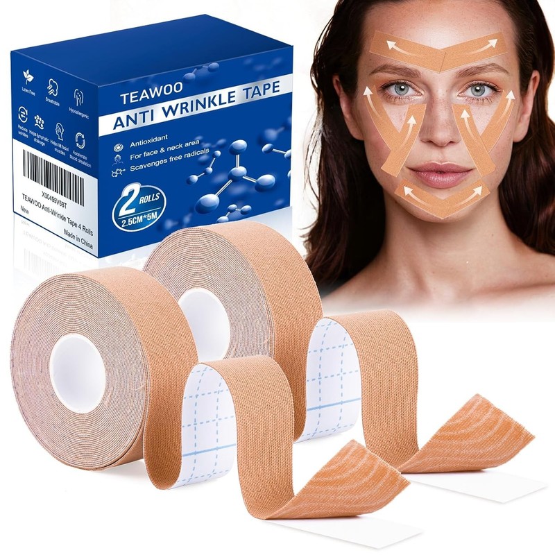 Facial Myofascial Lift Tape – Waterproof Anti-Aging Skin Solution with 2 Rolls gallery