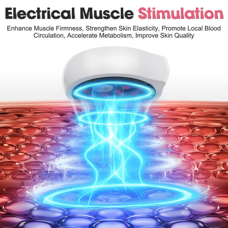Led Red Light Eye Care Therapy Ems Massager With Gel Patch For Under Eye Wrinkle gallery