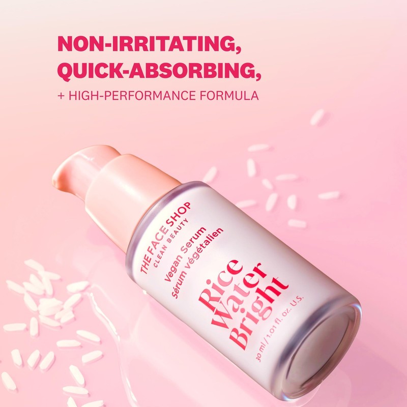 Rice Water Bright Vegan - Targets Uneven Skin Tone & Dryness, Brightening, No... gallery