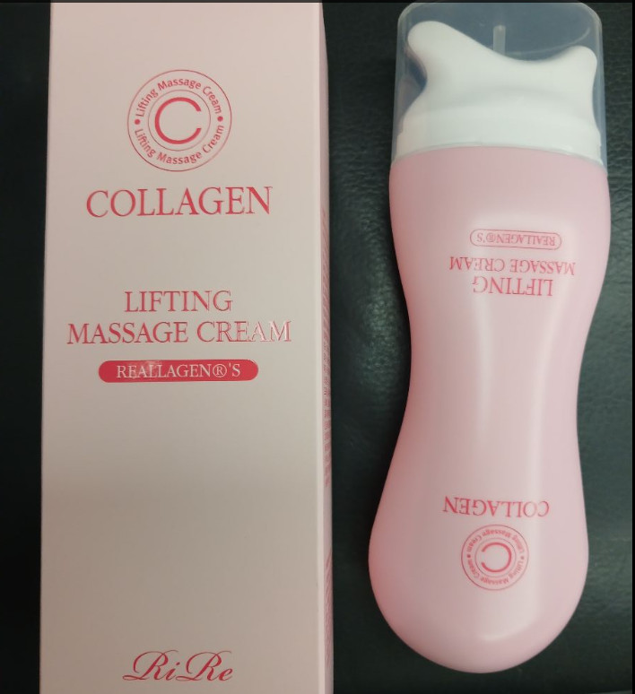 RiRe Collagen Lifting Gua Sha Massage Cream 120g V-line Face Neck Roller Firming