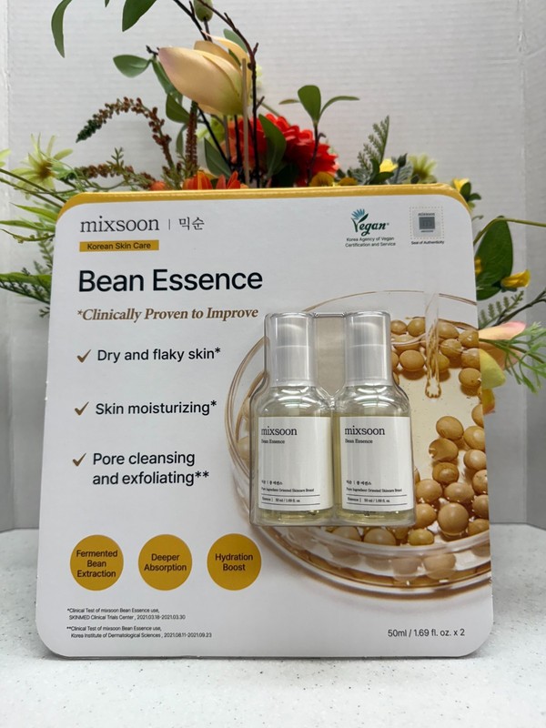 mixsoon Bean Essence 1.7 oz x 2 Pack (100 ml total) MFG SEALED EXP: 3/2027