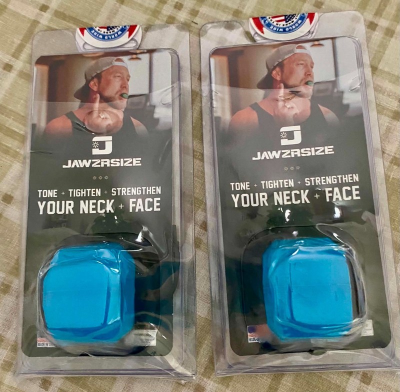 X2 Jawzrsize Pop N Go Jaw Face and Neck Exerciser – Tone + Tighten + Strengthen