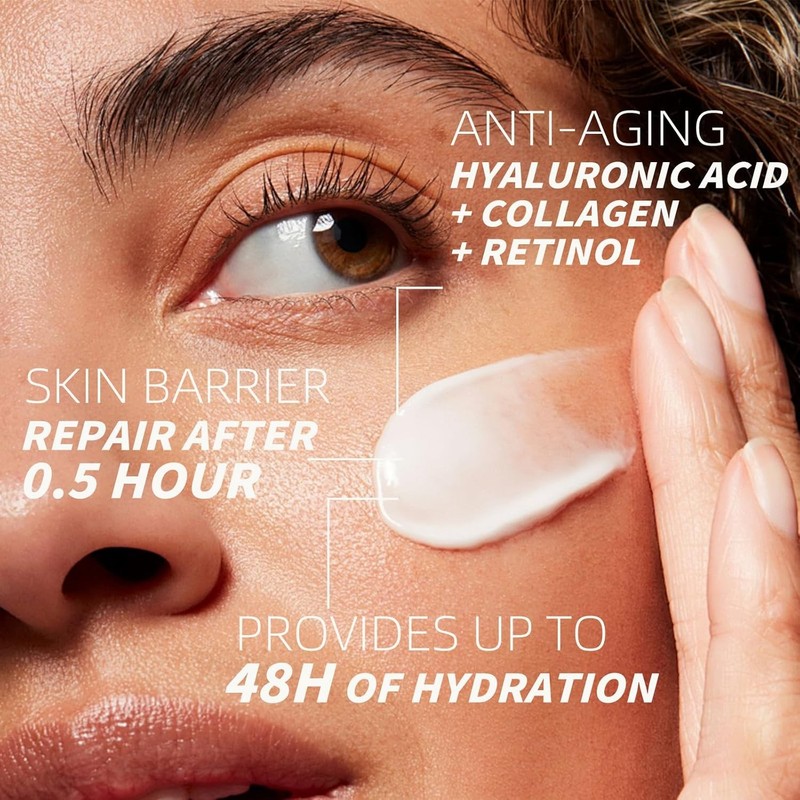 Retinol Collagen Face Cream Anti Aging Squalane Wrinkle Moisturizer 1.86oz gallery
