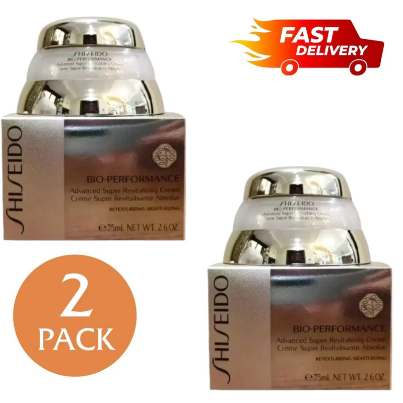 2 Pack Shiseido Bio Performance Revitalizing Cream 2.6oz/75ml NEW