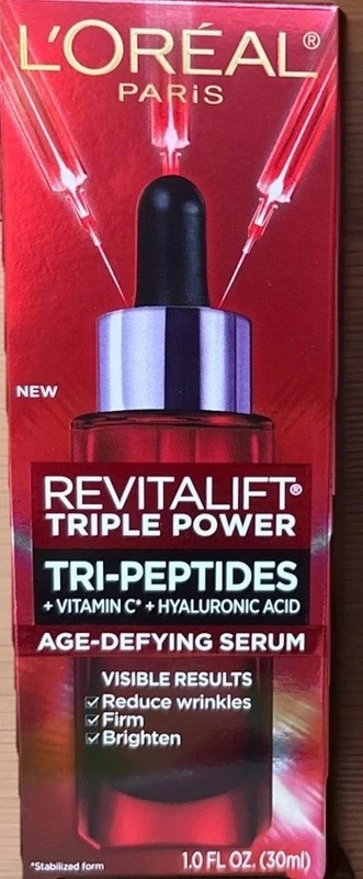 L’oreal~Revitalift Triple Power Age-Defying Serum ~ 1 oz ~ Tri-Peptides