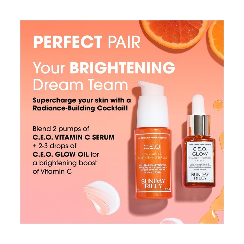 Sunday Riley C.E.O. Glow Vitamin C & Turmeric Face Oil 0.5 Fl Oz (P... Fast Ship gallery