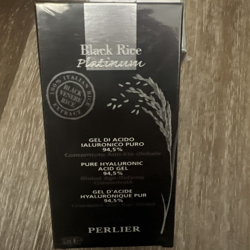 Perlier Supersize Black Rice Hyaluronic Acid Gel 1.6 oz NIB SEALED