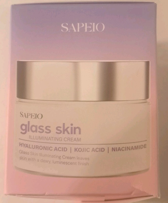 SAPEIO Glass Skin Illuminating Cream Hyaluronic Kojic Niacinamide NIB