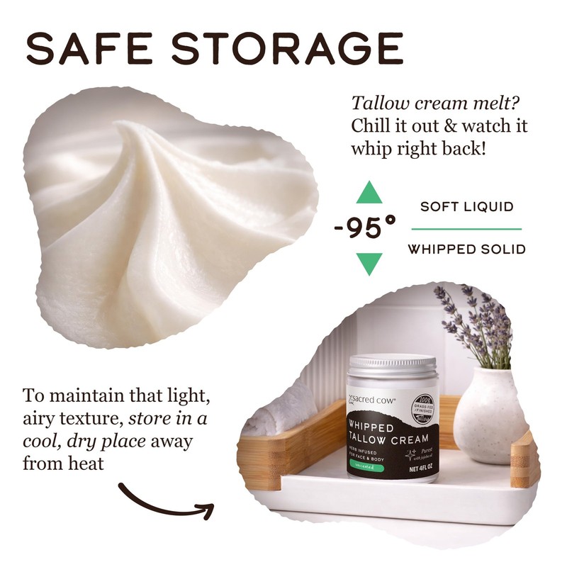 SACRED COW 100% Pure Organic Grass Fed Beef Tallow for Skin Care, Face Moistu... gallery