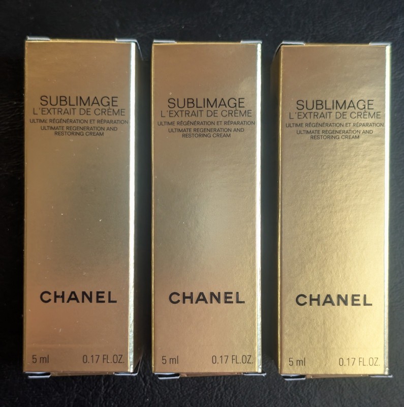 CHANEL SUBLIMAGE L’EXTRAIT DE CREME Ultimate Regeneration &Restoring Cream 3x5ml