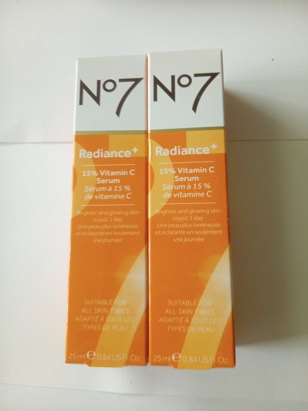 Lot Of 2 No7 Radiance+ 15% Vitamin C Serum ~ 25 ml / 0.84 fl oz ~ Exp-8/26+ gallery