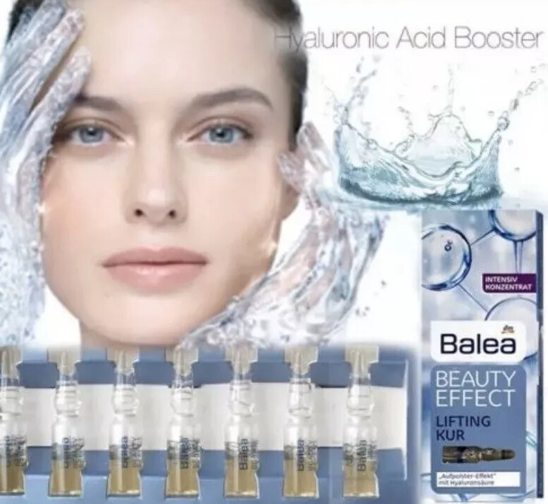 Balea Beauty Effect Lifting Ampoules W/Hyaluronic Acid 7 X 1 ml Shipped from US