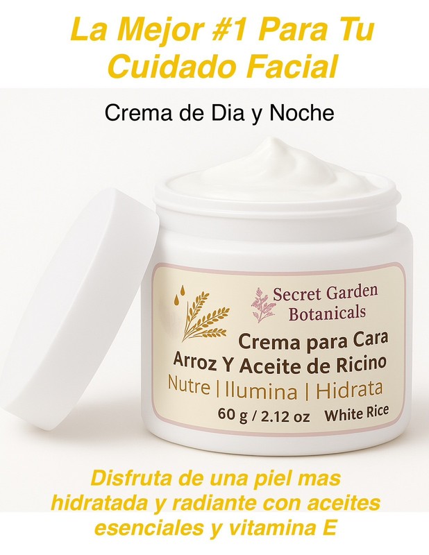 La Mejor Crema de Arroz p/Cara Mejora Poros Manchas Piel Mas Hidratada Radiante