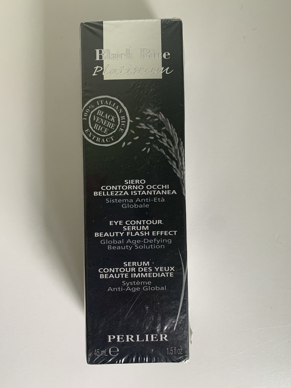 Perlier Black Rice Platinum Eye Contour Serum Beauty Flash Effect 1.5 oz New
