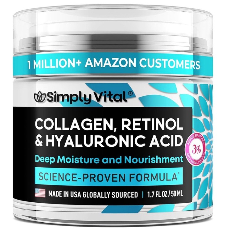 New , Moisturizer cream with Collagen, Retinol & Hyaluronic Acid