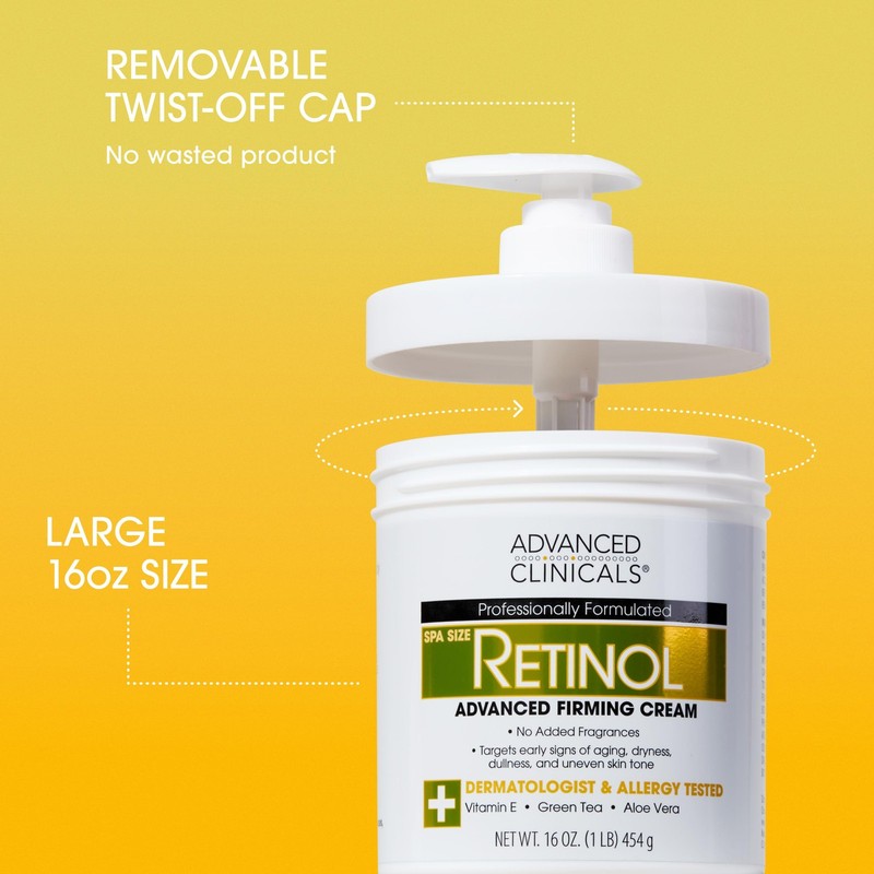 Advanced Clinicals 16 Ounce (Pack of 1), 1 - Retinol Firming Body Cream gallery
