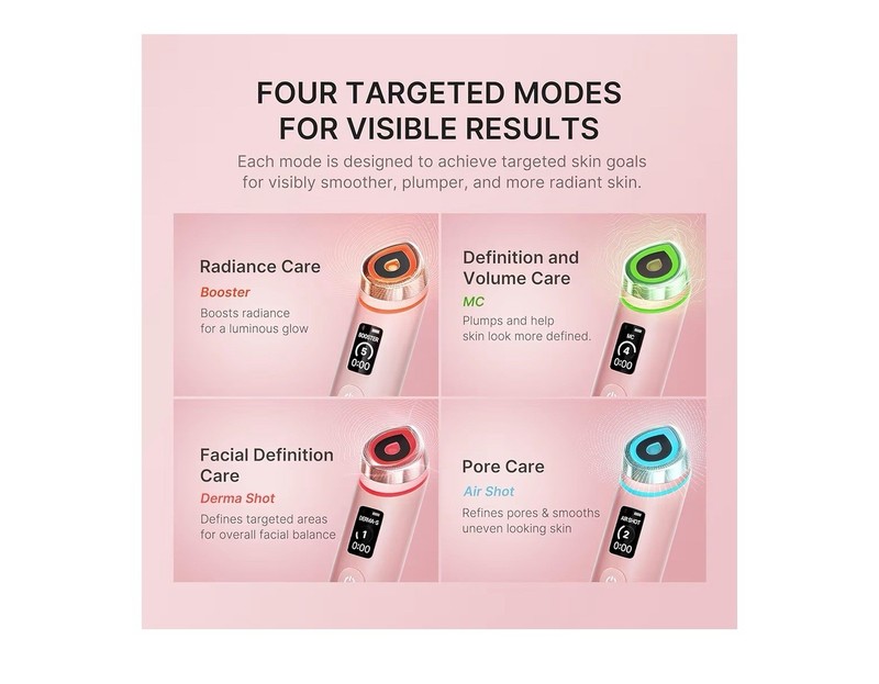 Medicube Age-R Booster Pro Pink Real Glass Glow Beauty Massager - New Free Shipp gallery