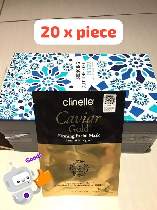 20’s Clinelle Caviar Gold Firming Facial Mask Triple Gold Lifting Firming