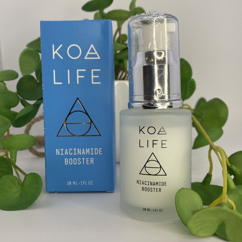 NIB KOA LIFE Niacinamide Booster 1 Oz Face Antiaging Hydration VeganCruelty Free
