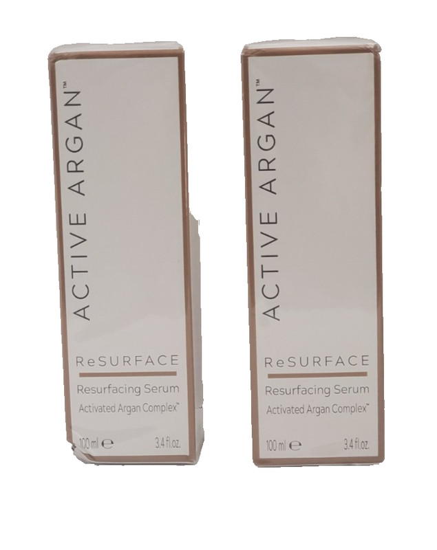 **2 BOXES** ACTIVE ARGAN RESURFACE SERUM LARGE 3.4 OZ ARGAN OIL NIB SEALED gallery