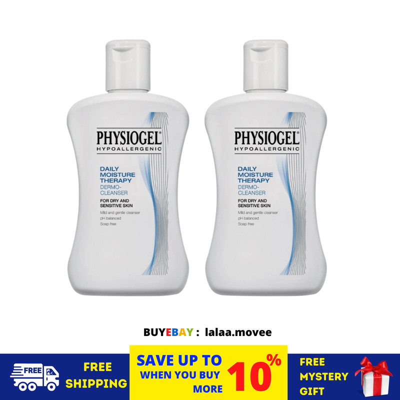 2 X PHYSIOGEL Daily & Moisture Therapy DEMO CLEANSER Sensitive Skin