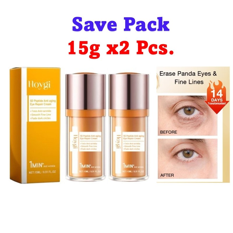 2x PAPA FEEL Resurrect 5D-Peptide Care Anti-Aging Eye Cream Reduce Wrinkles
