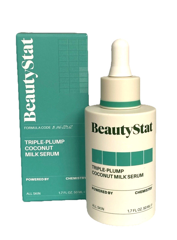 Beauty Stat: Triple-Plump Coconut Milk Serum 1.7 fl oz NIB Hyaluronic/Polyglutam