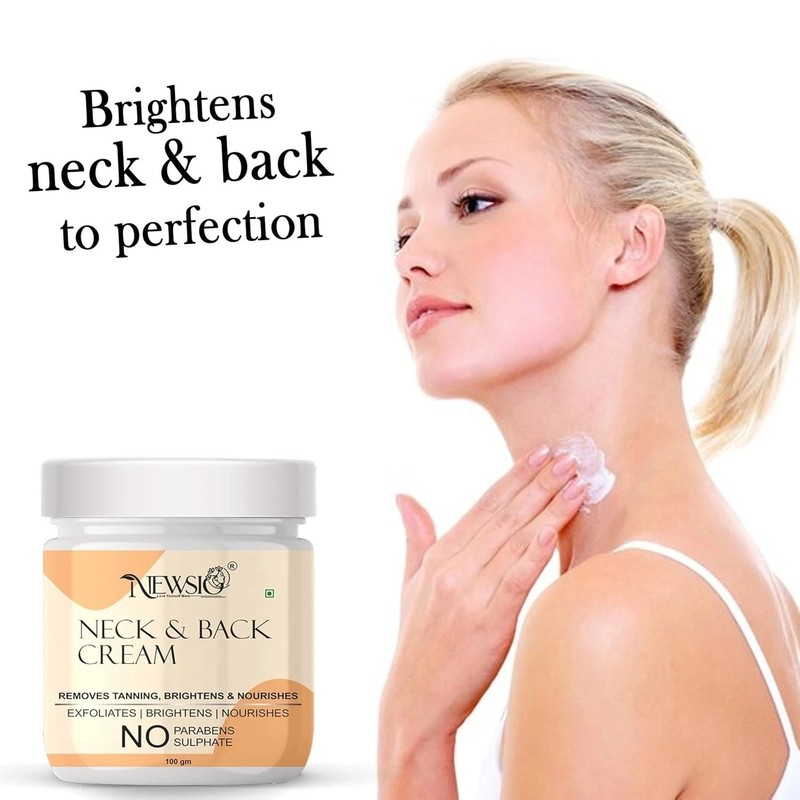 Neck Back Cream Removes Fine Lines & Tanning, Lighten Body Cream 100gm gallery