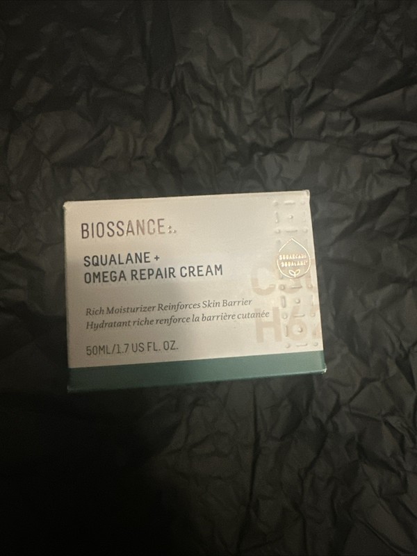BIOSSANCE Squalane + Omega Repair Cream 1.7oz – Ultra-Moisturizing Face Cream