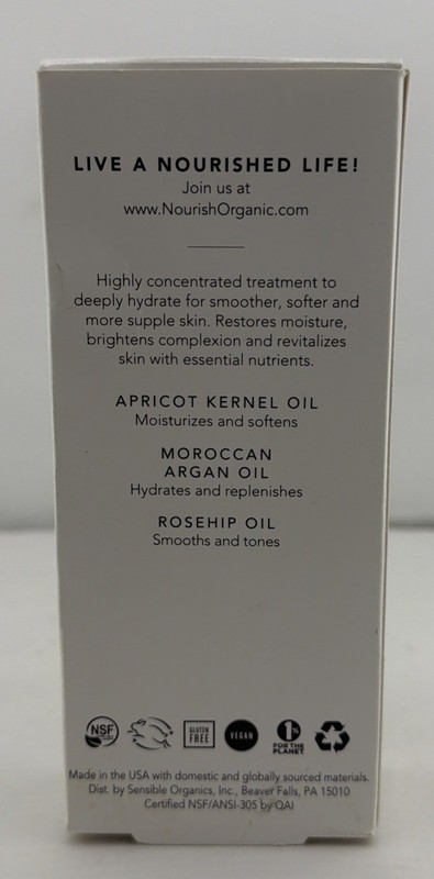 Nourish Organic Pure Hydrating Face Serum Apricot & Argan 0.7 fl oz New. gallery