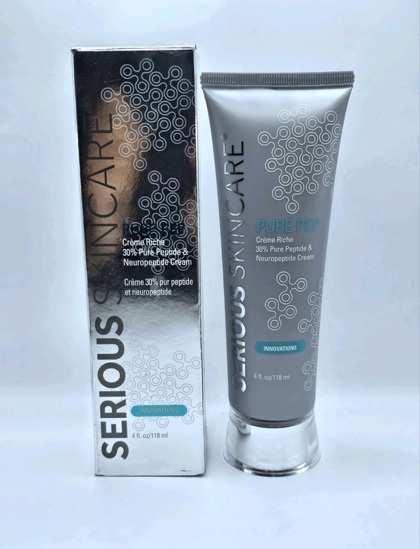 Serious SkinCare Pure Pep 30% Peptide & Neuropeptide Cream – 4 fl oz