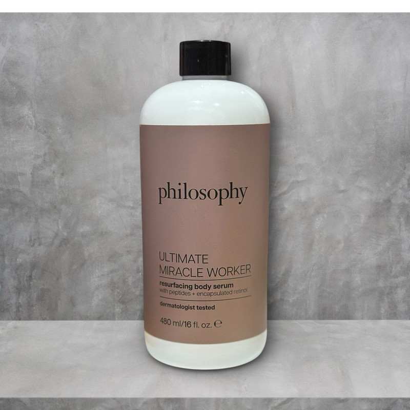 Philosophy Ultimate Miracle Worker Resurfacing Body Serum Jumbo 16 FLOZ MSRP 99$