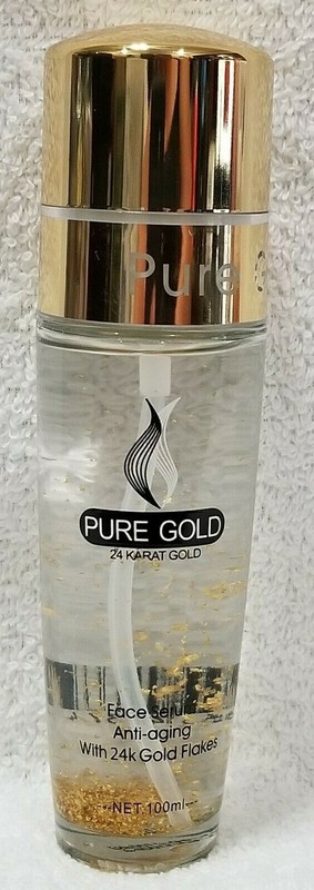ISO Professional Pure Gold FACE SERUM 24 Karat Gold Anti-Aging 3.3 oz/100mL New
