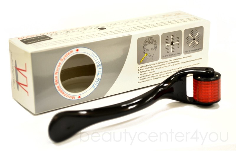 Derma Skin Roller Acne, Scars, Cellulite, Anti-aging, Wrinkles 1.0mm (192 Pins)