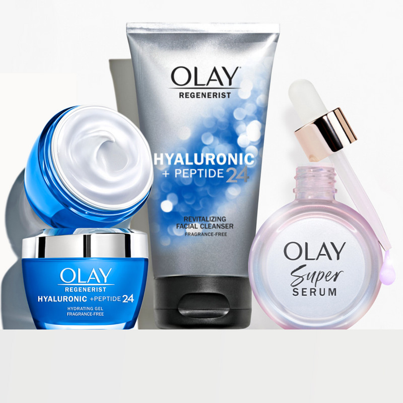 Olay Super Serum Hyaluronic Acid Gift Set Anti Aging Skin Care Moisturizer Kit