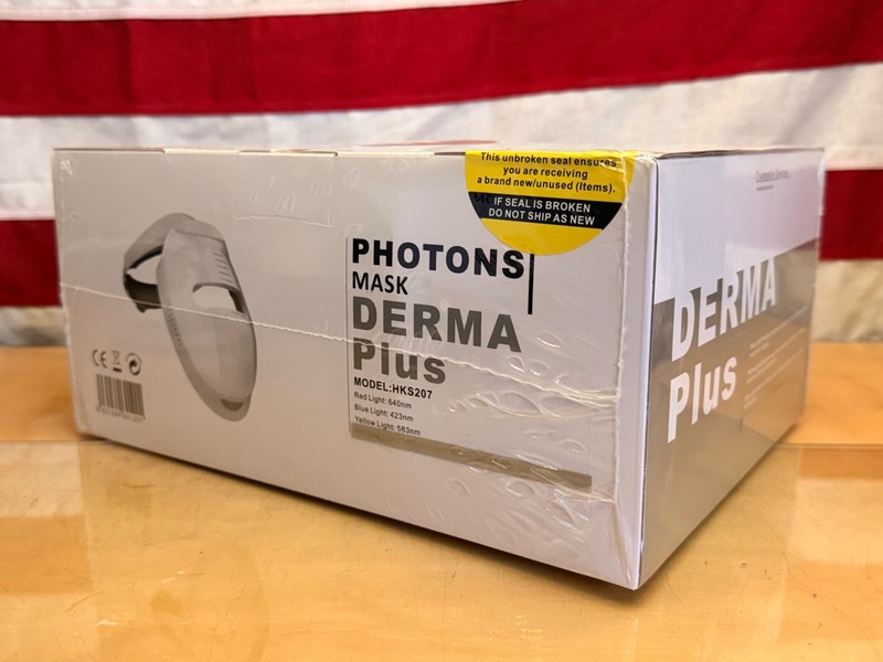 Derma Plus Photons Mask, LED Facial Mask Skin Rejuvenation Wrinkle Reducer gallery