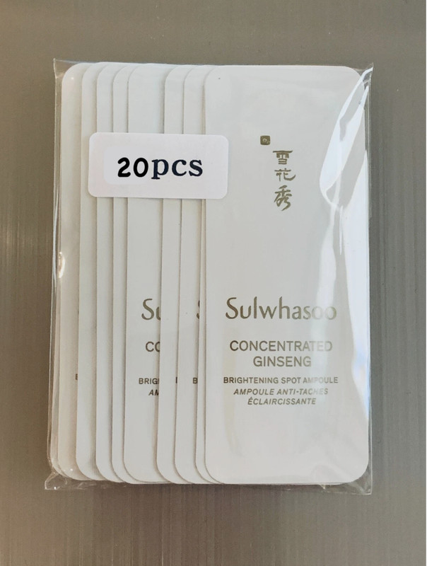 Sulwhasoo Concentrated Ginseng Brightening Spot Ampoule 1ml x 20pcs US Seller