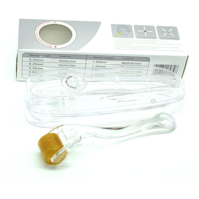 Derma Micro Needle Skin Roller For Wrinkles, Acne, Scar, Hair Regrowth 1.0 mm